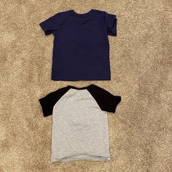 Koala Kids (2) Sz 4T Grey/Navy Short Sleeve Shirts - Picture 2 of 4